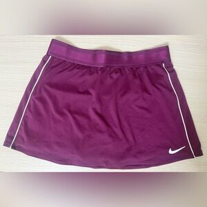 Nike Maroon Dri-FIT Tennis Skort